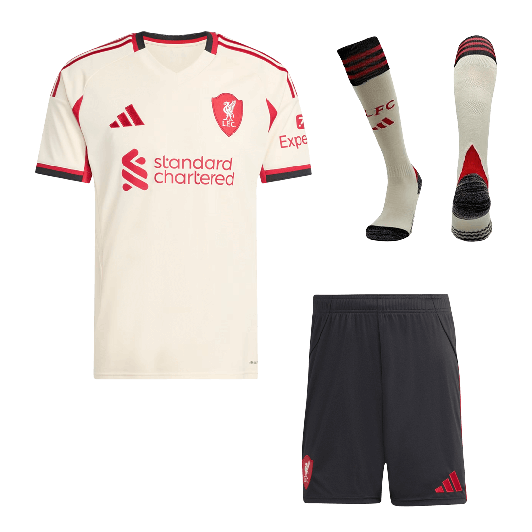 Kit Completo Liverpool Trasferta Uomo 2025/26 - 3 Pezzi