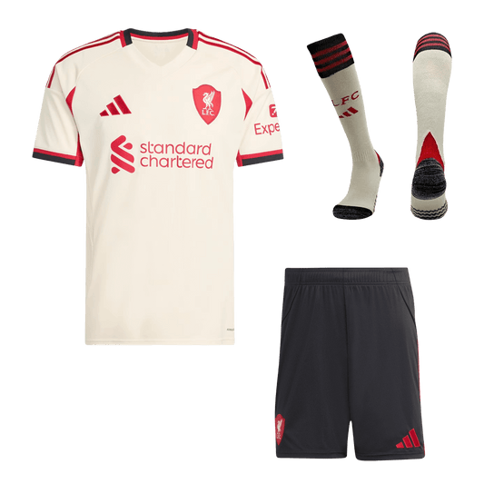 Kit Completo Liverpool Trasferta Uomo 2025/26 - 3 Pezzi