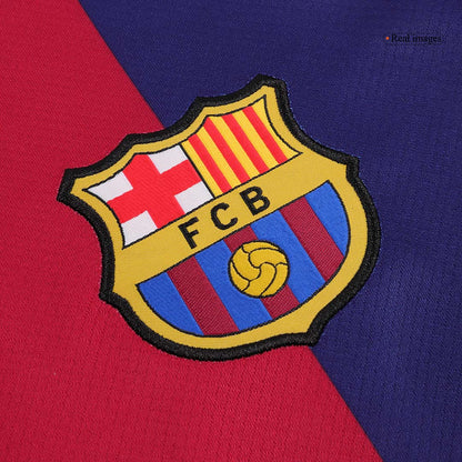 Maglia Replica Barcelona Casa LAMINE YAMAL #19 Uomo 2024/25 - Spotify Logo Without Text