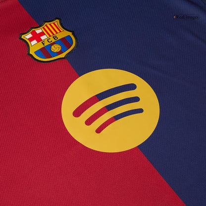 Maglia Replica Barcelona Casa Uomo Spotify Logo Without Text 2024/25 - 125¡ã Anniversario