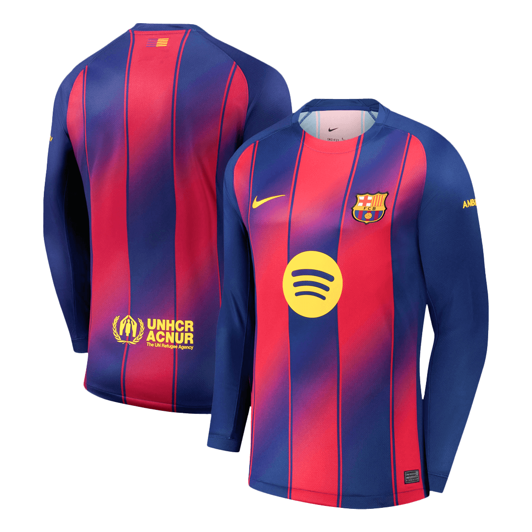 Maglia Replica Barcelona Casa Uomo 2025/26 - Manica Lunga