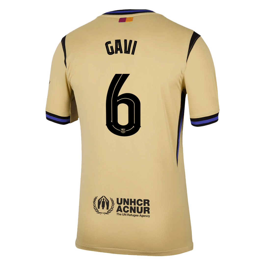 Maglia Replica Barcelona Trasferta GAVI #6 Uomo 2025/26 - UCL