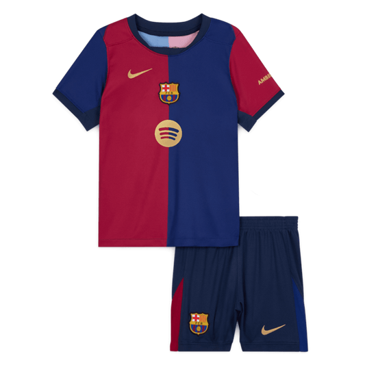 Completo Bambino Barcelona Casa 2024/25 Spotify Logo Without Text - 2 Pezzi