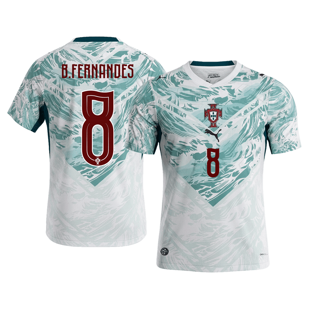 Maglia Replica Portogallo Trasferta B.FERNANDES #8 Uomo Mondiali 2026