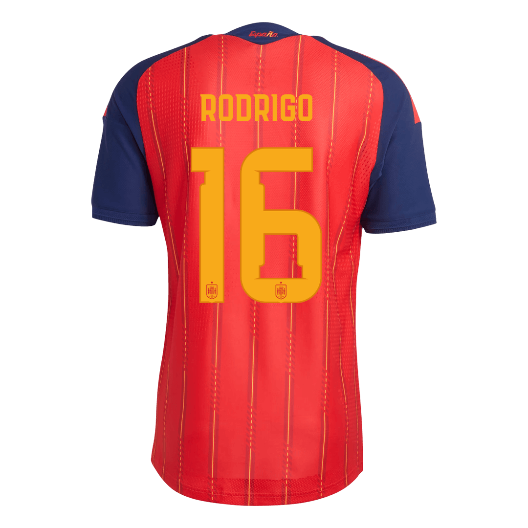 Maglia Gara Spagna Casa RODRIGO #16 Uomo Mondiali 2026