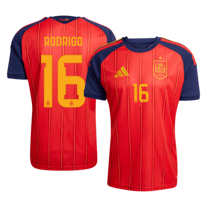 Maglia Replica Spagna Casa RODRIGO #16 Uomo Mondiali 2026