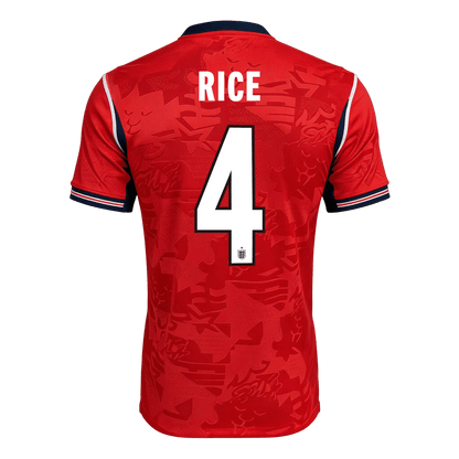 Maglia Replica Inghilterra Trasferta RICE #4 Uomo Mondiali 2026