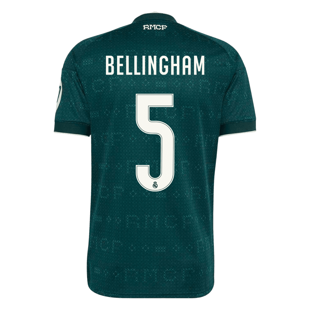 Maglia Replica Real Madrid Trasferta BELLINGHAM #5 Uomo 2026/27
