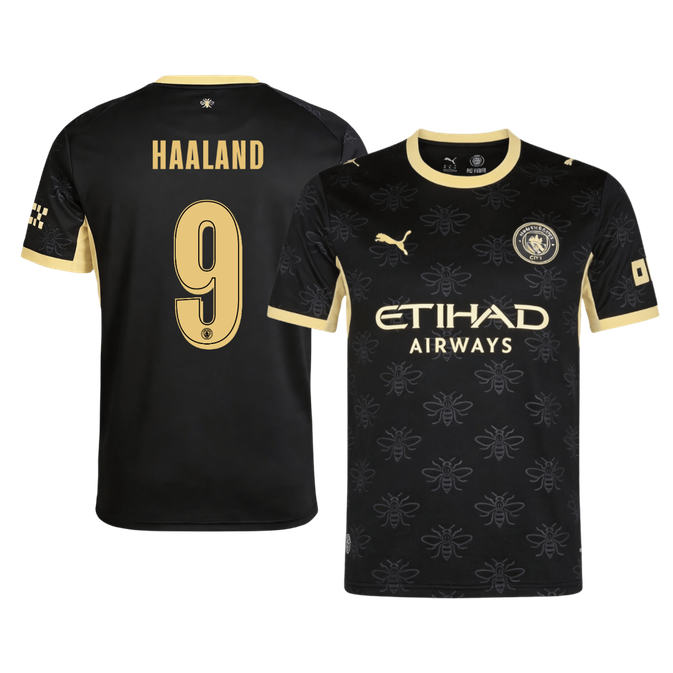 Maglia Replica Manchester City Trasferta HAALAND #9 Uomo 2026/27 - UCL