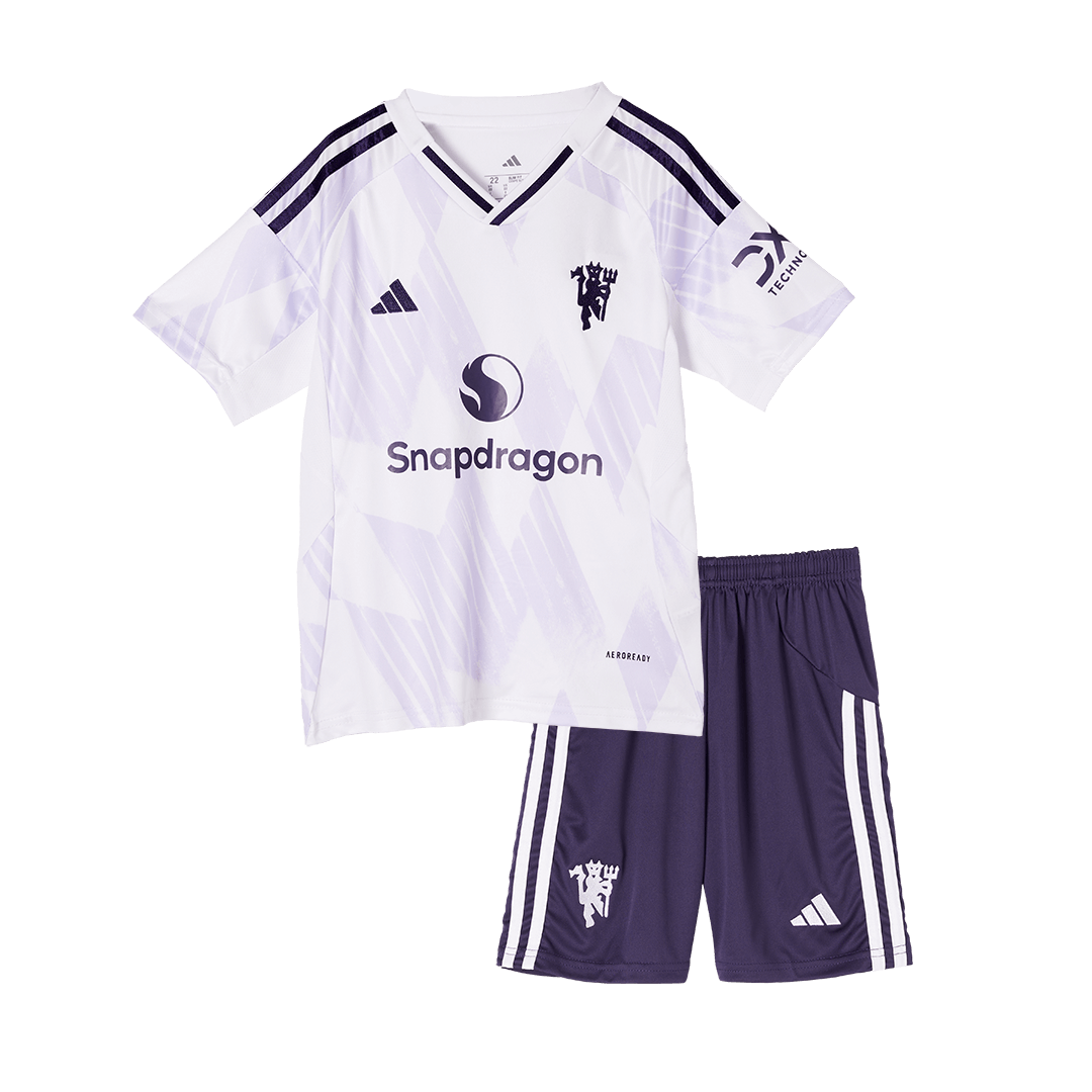 Base Kit Bambino Manchester United Trasferta 2025/26 - 2 Pezzi