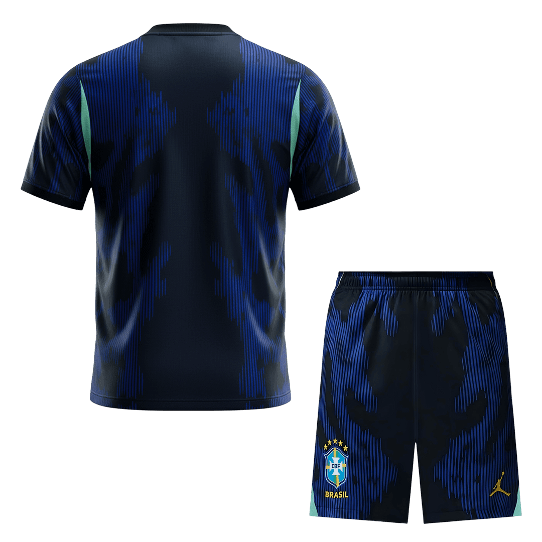 Completo Base Brasile Trasferta Uomo Mondiali 2026 - 2 Pezzi