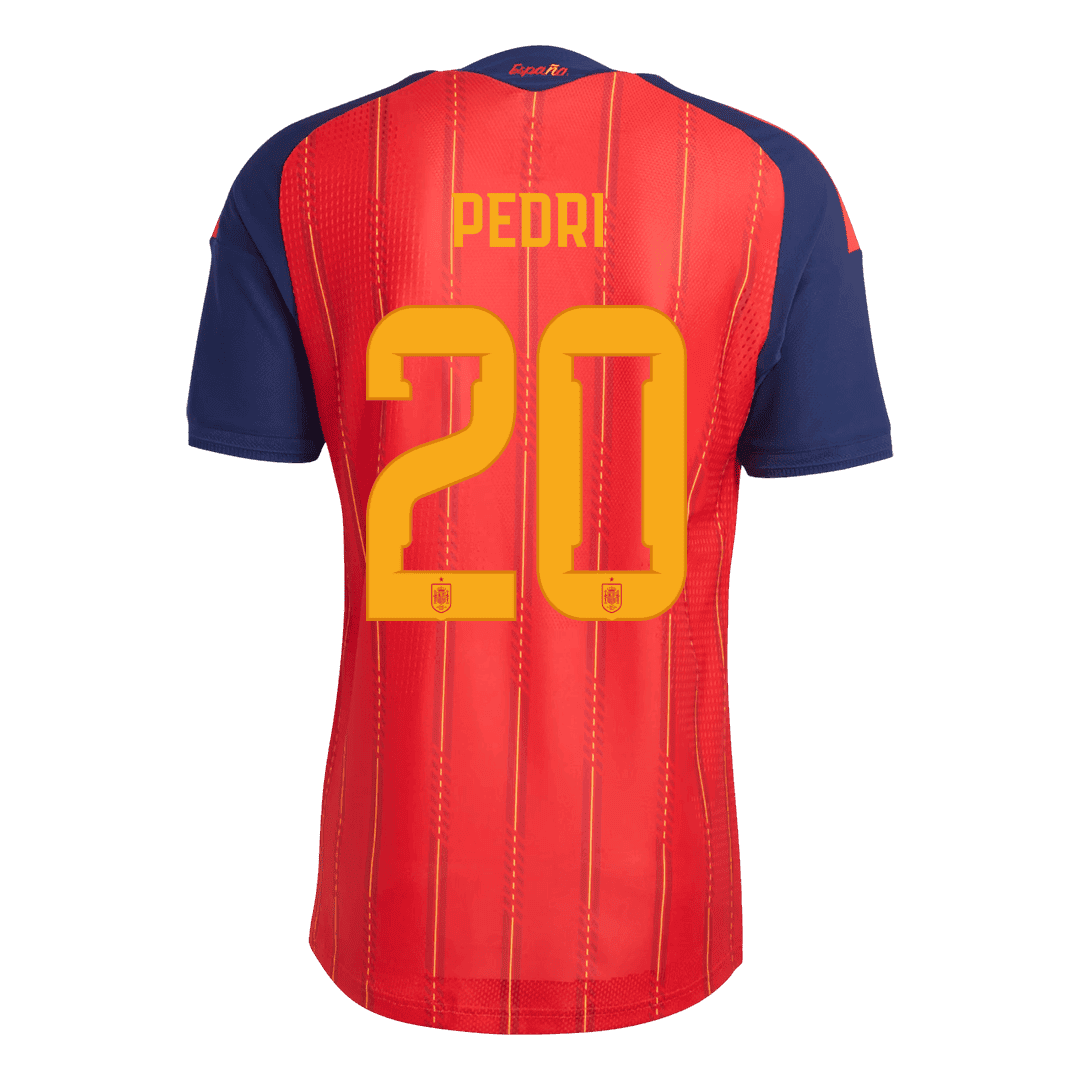 Maglia Gara Spagna Casa PEDRI #20 Uomo Mondiali 2026 Champion Edition