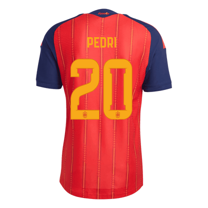 Maglia Gara Spagna Casa PEDRI #20 Uomo Mondiali 2026 Champion Edition