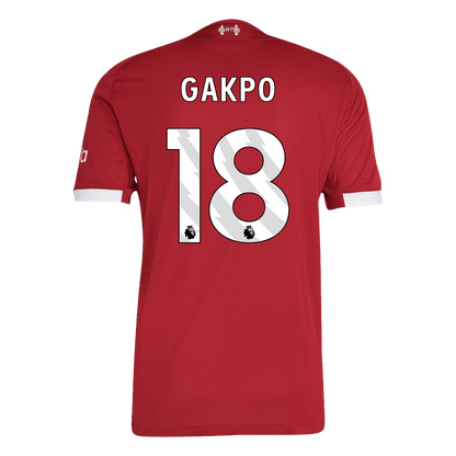 Maglia Gara Liverpool Casa GAKPO #18 Uomo 2025/26