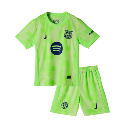 Completo Bambino Barcelona Terza 2024/25  Spotify Logo Without Text - 2 Pezzi
