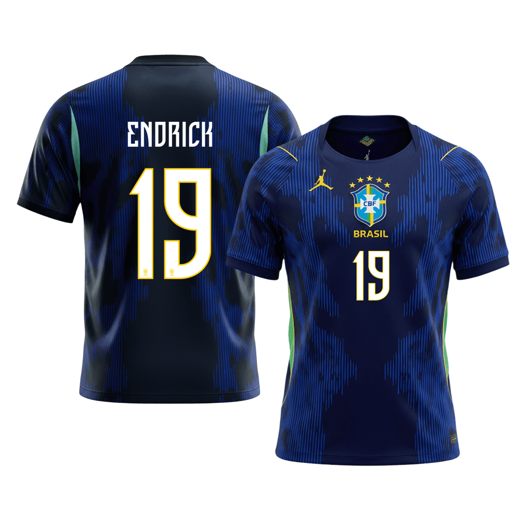 Maglia Replica Brasile Trasferta ENDRICK #19 Uomo Mondiali 2026