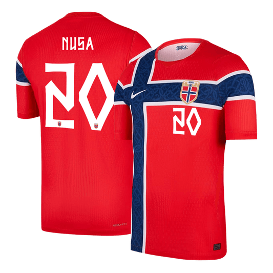 Maglia Gara Norvegia Casa NUSA #20 Uomo Mondiali 2026