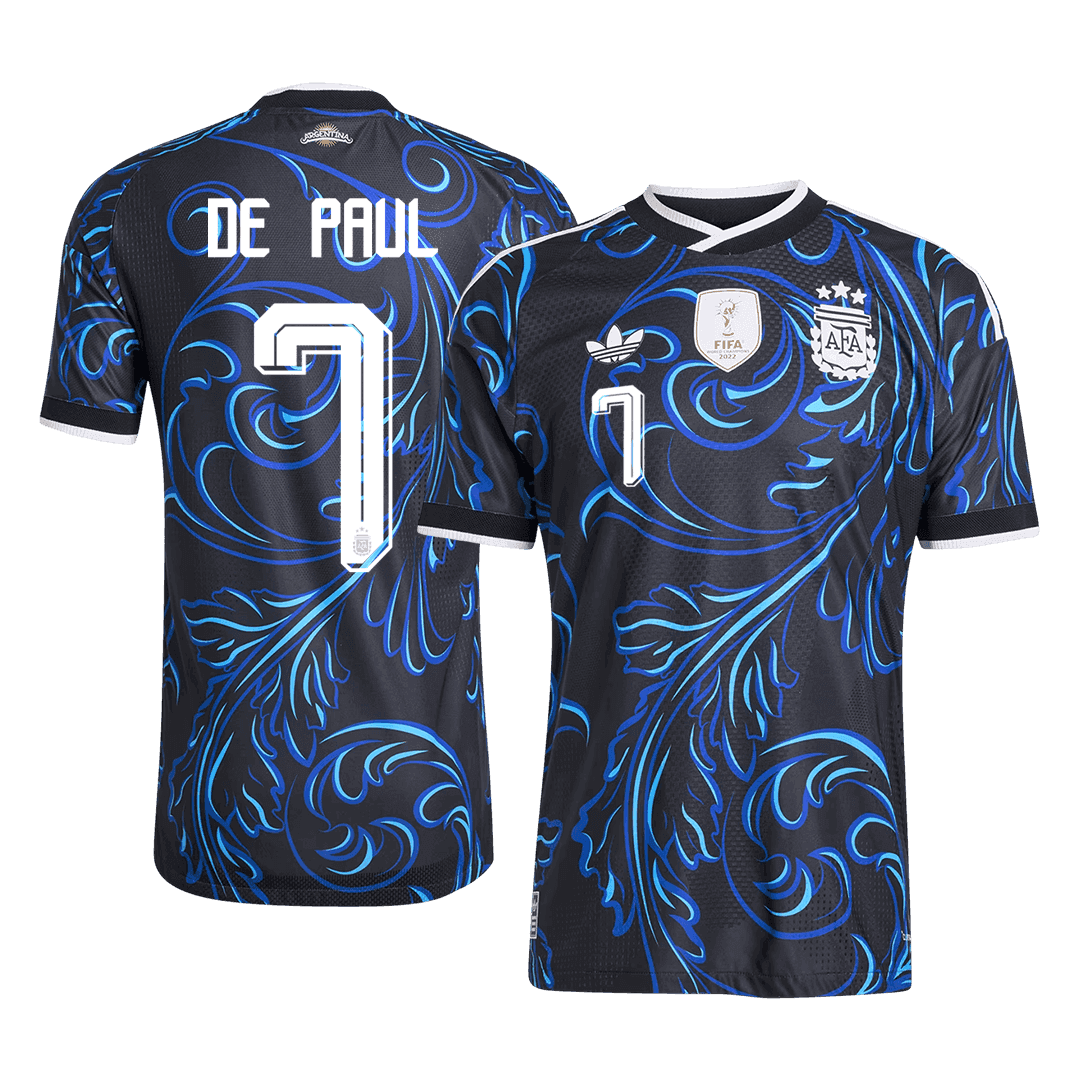 Maglia Gara Argentina Trasferta DE PAUL #7 Uomo Mondiali 2026