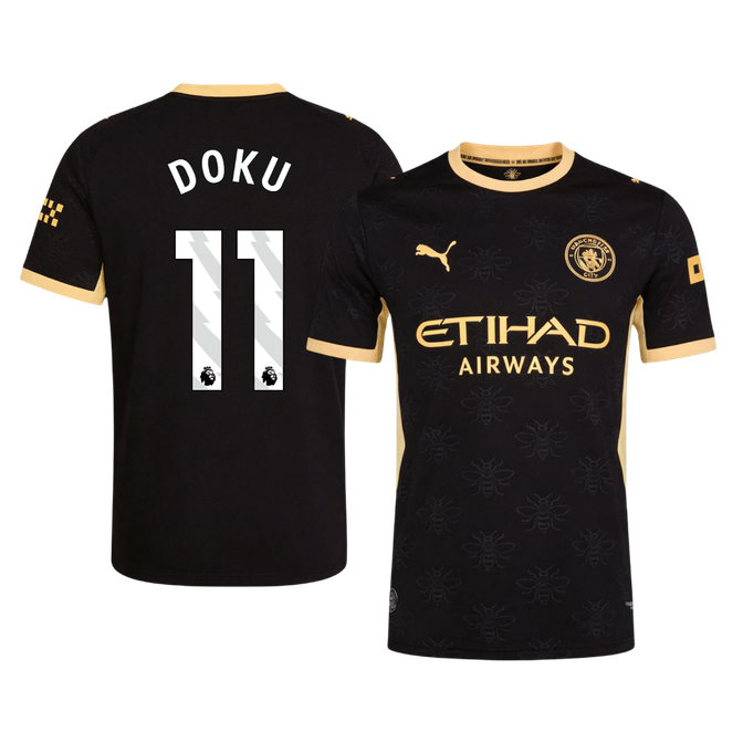 Maglia Gara Manchester City Trasferta DOKU #11 Uomo 2026/27