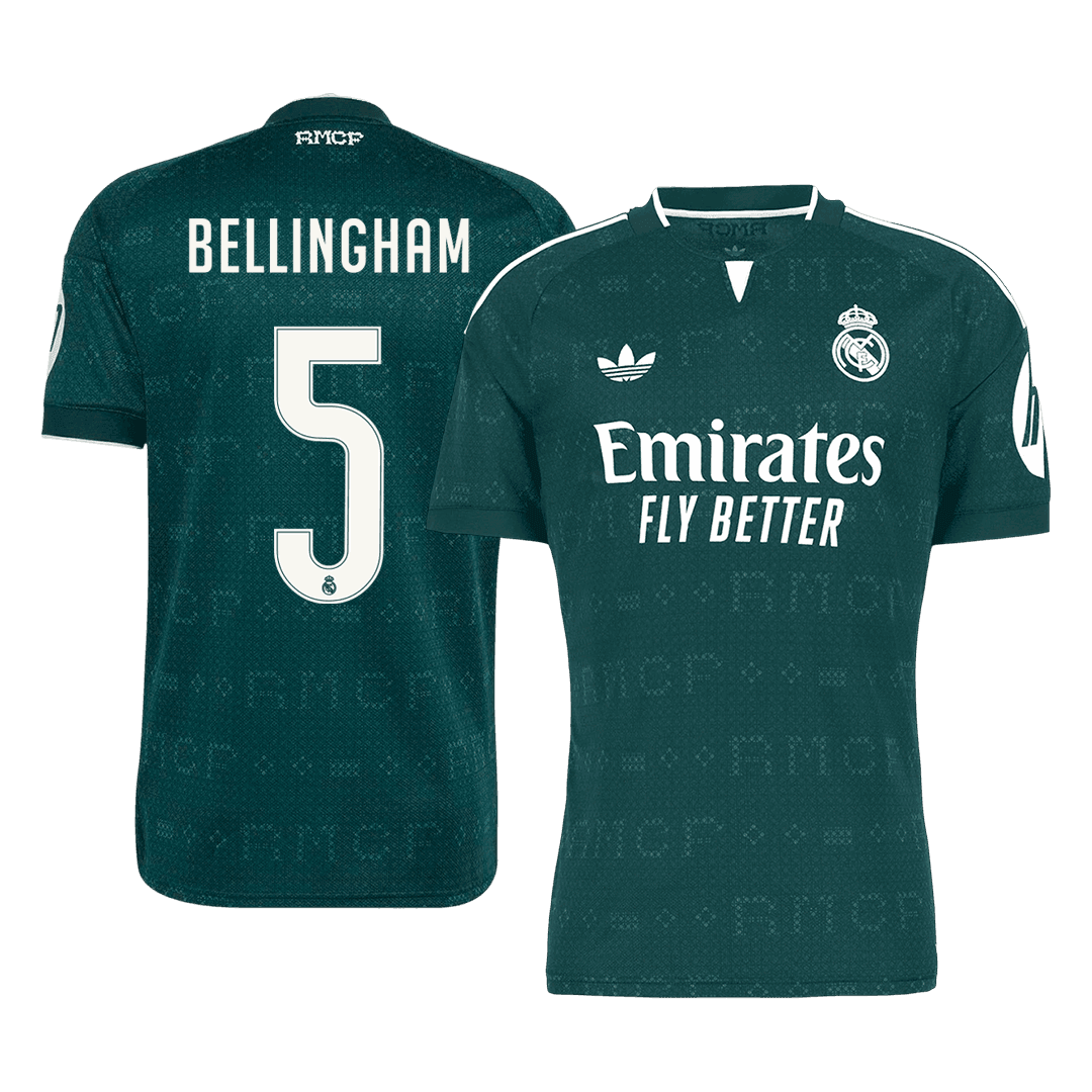Maglia Replica Real Madrid Trasferta BELLINGHAM #5 Uomo 2026/27