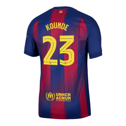 Maglia Gara Barcelona Casa KOUNDE #23 Uomo 2025/26