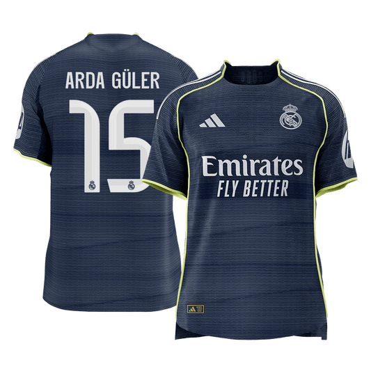 Maglia Gara Real Madrid Trasferta ARDA GÜLER #15 Uomo 2025/26