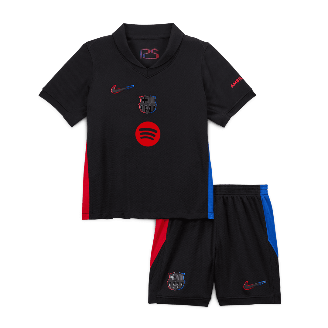 Completo Bambino Barcelona Trasferta 2024/25 Spotify Logo Without Text - 2 Pezzi