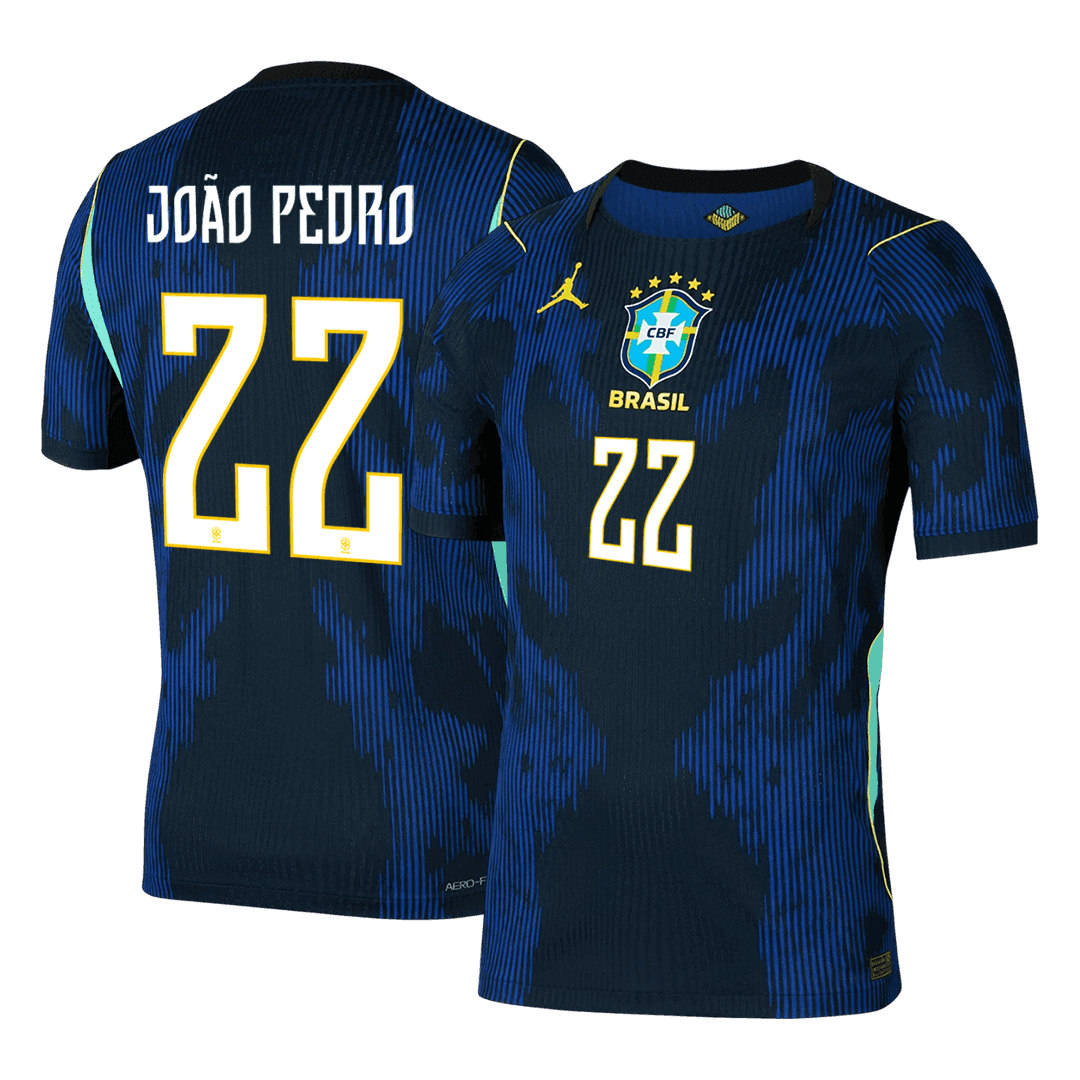 Maglia Gara Brasile Trasferta JOÃO PEDRO #22 Uomo Mondiali 2026