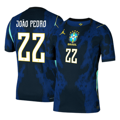 Maglia Gara Brasile Trasferta JOÃO PEDRO #22 Uomo Mondiali 2026
