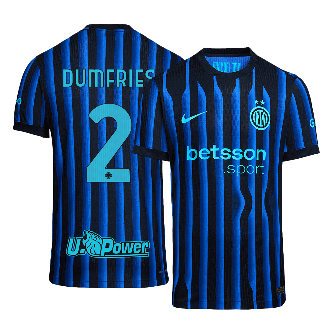 Maglia Gara Inter Milan Casa DUMFRIES #2 Uomo 2025/26