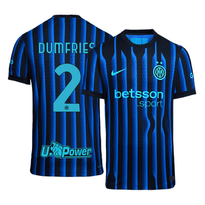 Maglia Gara Inter Milan Casa DUMFRIES #2 Uomo 2025/26