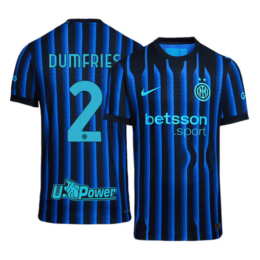 Maglia Gara Inter Milan Casa DUMFRIES #2 Uomo 2025/26