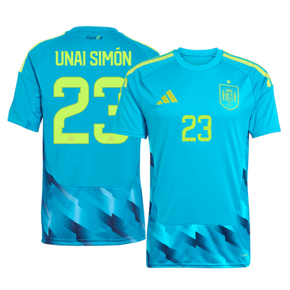 Maglia da Portiere Replica Spagna UNAI SIMÓN #23 Uomo Mondiali 2026