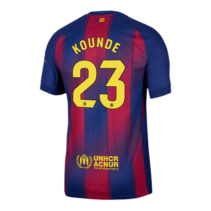 Maglia Gara Barcelona Casa KOUNDE #23 Uomo 2025/26