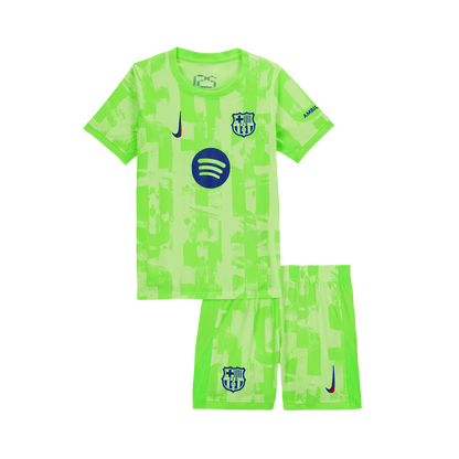 Completo Bambino Barcelona Terza 2024/25  Spotify Logo Without Text - 2 Pezzi