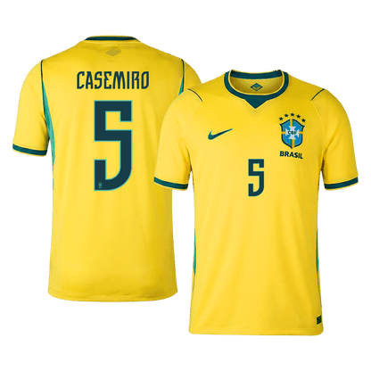 Maglia Replica Brasile Casa CASEMIRO #5 Uomo Mondiali 2026