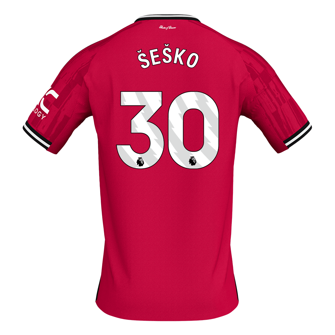 Maglia Replica Manchester United Casa ŠEŠKO #30 Uomo 2025/26