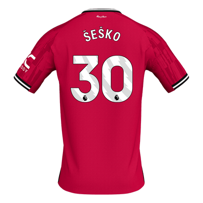Maglia Replica Manchester United Casa ŠEŠKO #30 Uomo 2025/26