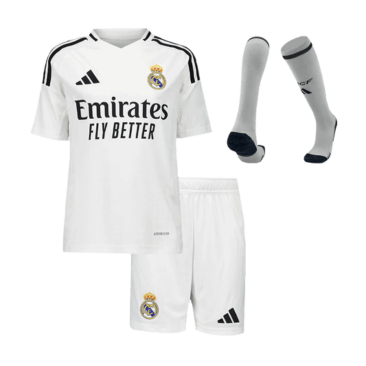 Kit Completo Bambino Real Madrid Casa 2024/25 - 3 Pezzi