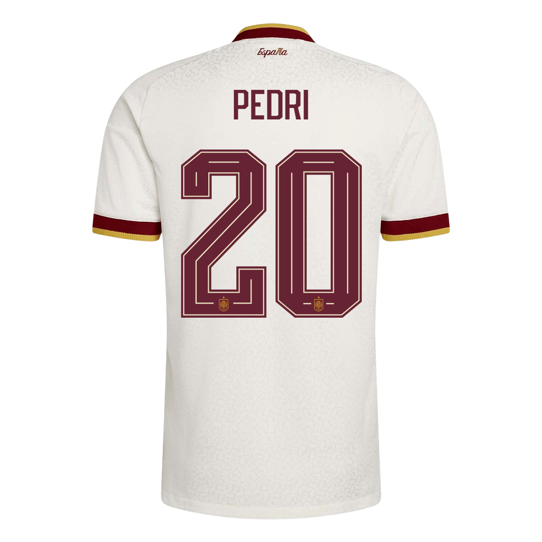 Maglia Gara Spagna Trasferta PEDRI #20 Uomo Mondiali 2026