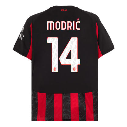 Maglia Replica AC Milan Casa MODRIĆ #14 Uomo 2025/26