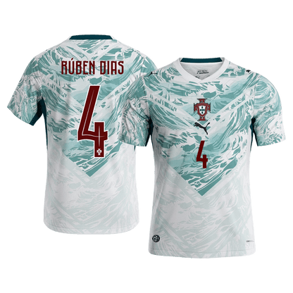 Maglia Replica Portogallo Trasferta RÚBEN DIAS #4 Uomo Mondiali 2026
