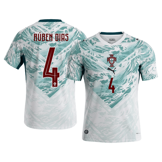 Maglia Replica Portogallo Trasferta RÚBEN DIAS #4 Uomo Mondiali 2026