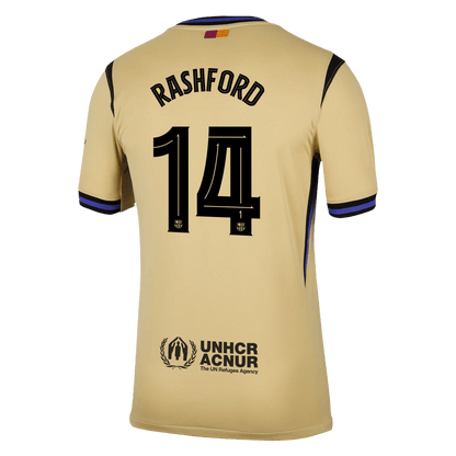 Maglia Replica Barcelona Trasferta RASHFORD #14 Uomo 2025/26 - UCL
