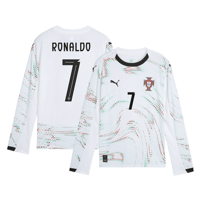 Maglia Replica Portugal Trasferta RONALDO #7 Uomo 2025 - Manica Lunga