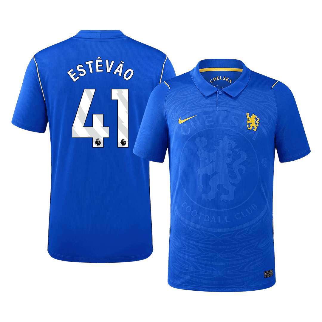 Maglia Replica Chelsea Casa ESTÊVÃO #41 Uomo 2026/27