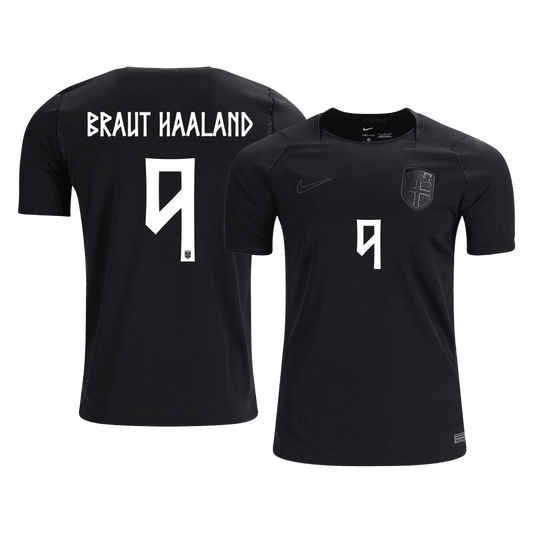 Maglia Replica Norvegia Trasferta BRAUT HAALAND #9 Uomo Mondiali 2026