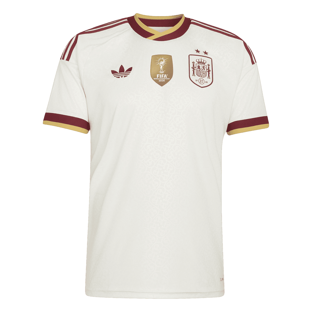 Maglia Replica Spagna Trasferta Uomo Mondiali 2026 Champion Edition