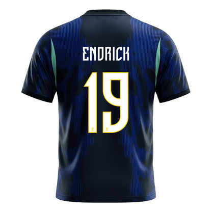 Maglia Replica Brasile Trasferta ENDRICK #19 Uomo Mondiali 2026