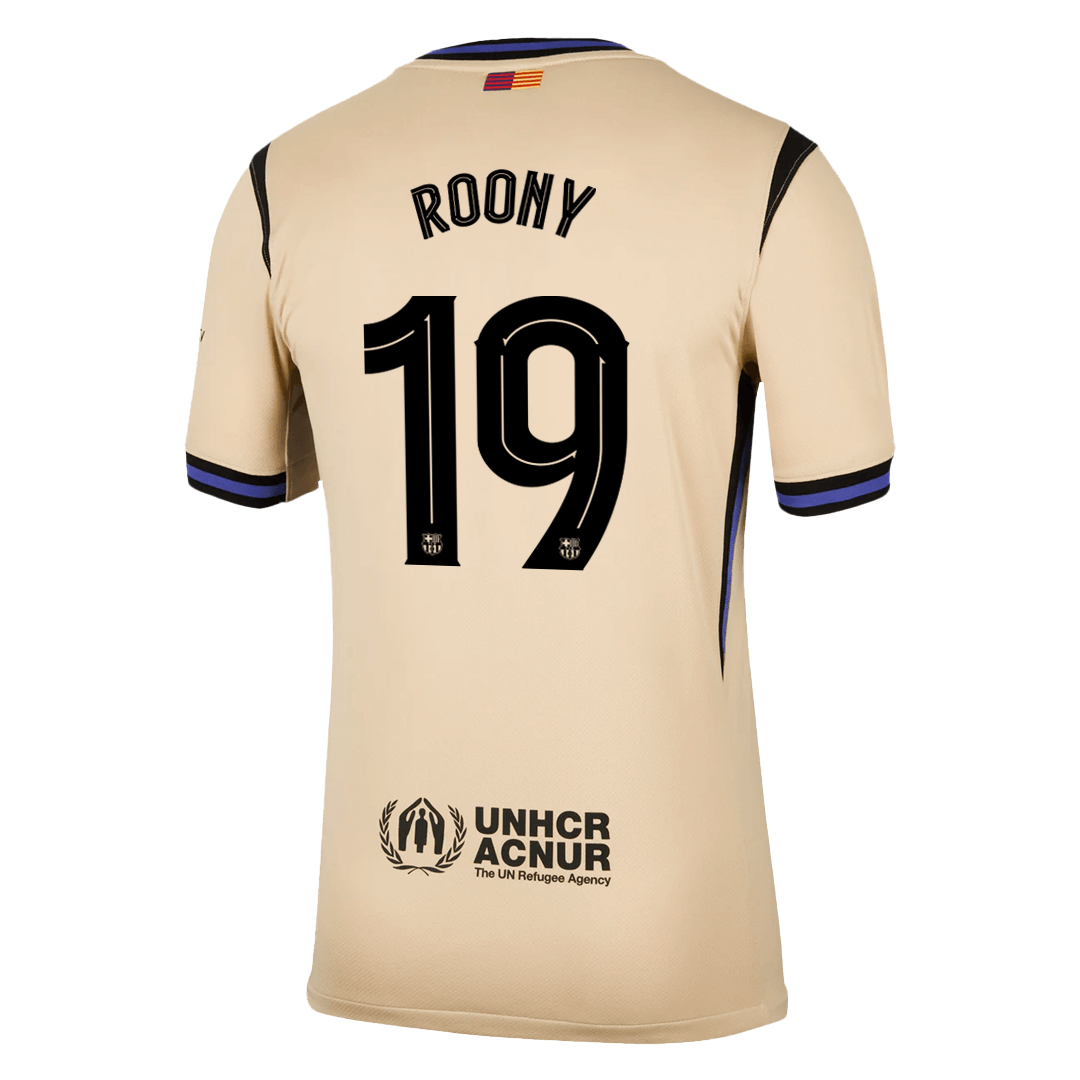 Maglia Replica Barcelona Trasferta ROONY #19 Uomo 2025/26 - UCL